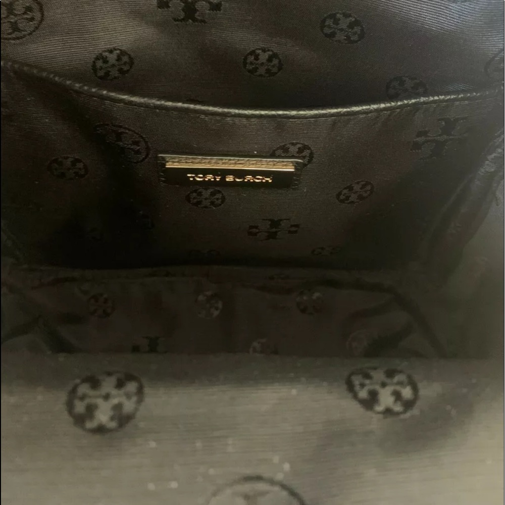 NWT! Tory Burch THEA Mini Pebble Leather Backpack Black Small Size -$395 - Picture 3 of 9